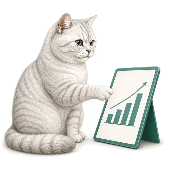 Irbis pointing to a chart of improving results.